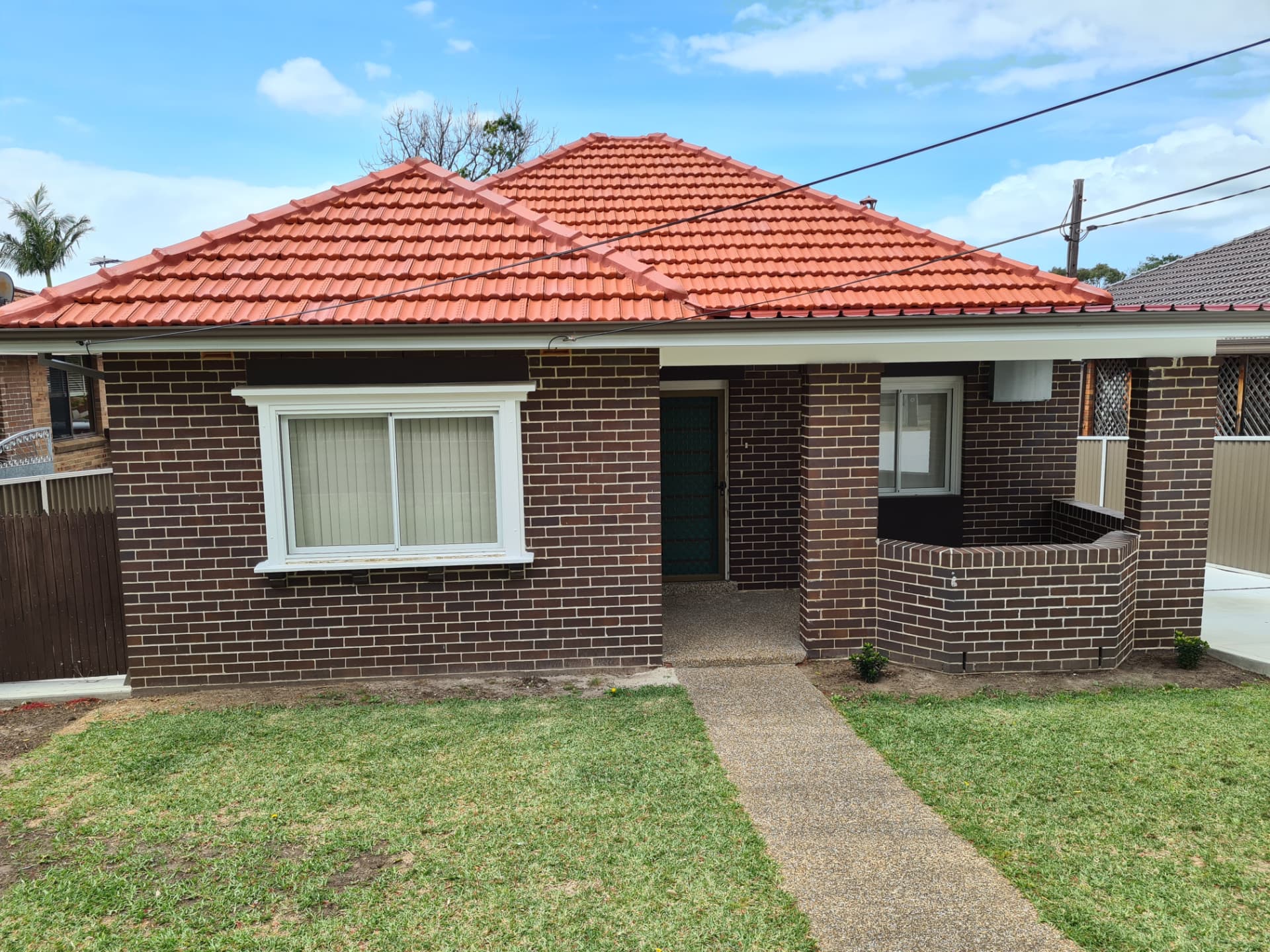 Existing brick home with repointed external walls